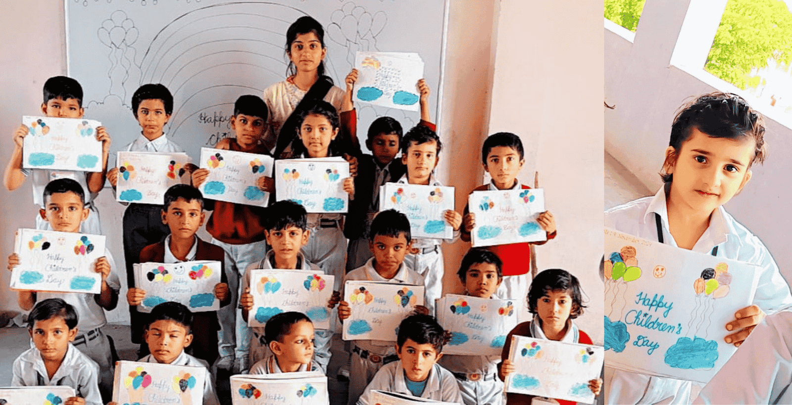children's day celebration at Gyan Mandal Sr. Sec. School